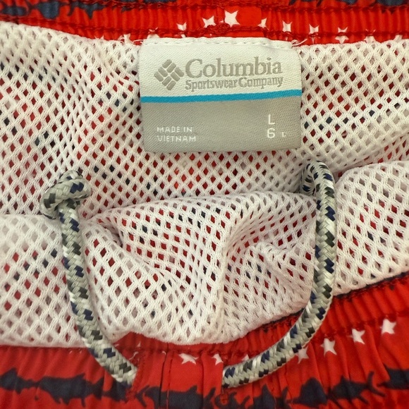 Columbia Men’s PFG Super Backcast Water Swim Shorts lined Red Size Large - Picture 5 of 8